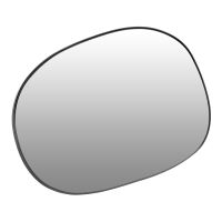 Outside mirror glass left