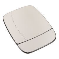 Heated exterior mirror glass on the left