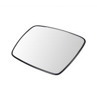 Outside mirror glass left heatable convex