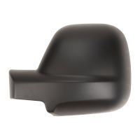 Grained exterior mirror cover on the left