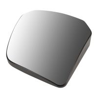 Right convex wing mirror glass with wide-angle mirror