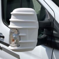 Set of Mirror Protector Protective Caps White