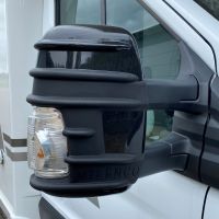 Set of Mirror Protector Protective Caps Black