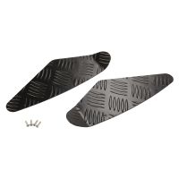 Black front bumper tread plates