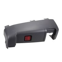 Bumper corner rear left grey