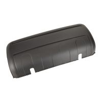 Rear center bumper cover black