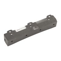 Holder on the left for the headlight front bumper