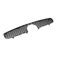 Front bumper grille with chrome strip