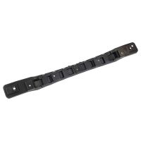 Holder for the rear bumper in the middle