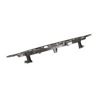 Reinforcement for the front middle top bumper