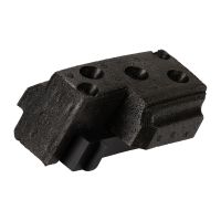 Lubricating felt on the left front bumper