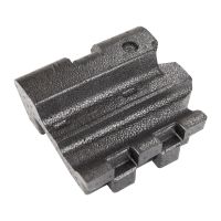 Lubricating felt on the rear of the bumper on the right