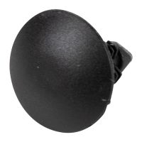 Black plastic plug for cladding