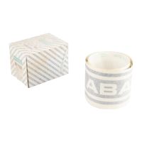 Label in black lower left