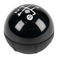 Gear lever knob, chrome / white, 5-speed