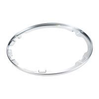Plastic ring for gear lever sleeve, chrome-plated, satined