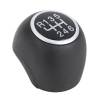 Gear lever knob, black, 6-speed