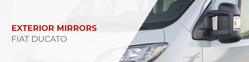 AG Automotive Left Manual Exterior Mirror – For Fiat Ducato 244 – Driver Side, Black, Manual Fold
