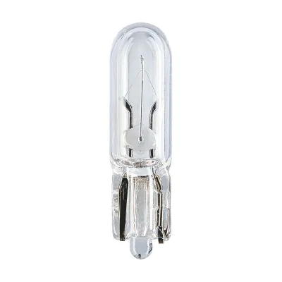 30 Pieces – 12V 2W T5 W2x4.6d Incandescent Glass Base Bulbs For Dashboard & Interior Lights