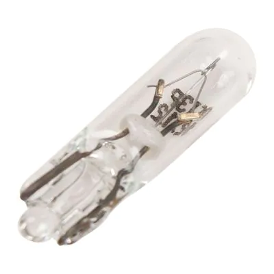 12V 2W T5 Wedge Base Orange Glass Light Bulb - W2x4.6D - Indicator Light